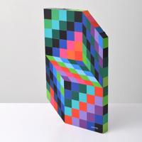 Victor Vasarely 3-Dimensional Artwork - Sold for $4,687 on 04-23-2022 (Lot 120a).jpg